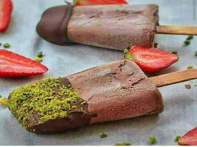 بستنی شکلاتی چوبی