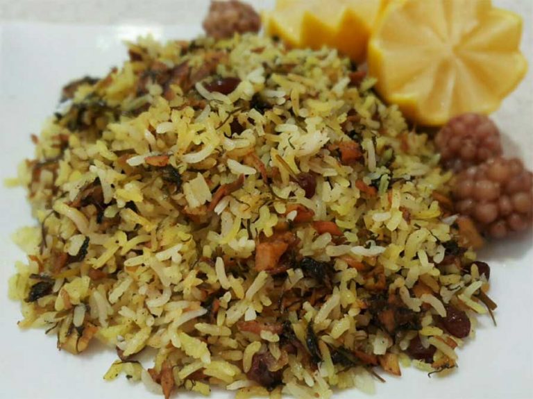 مگشت پلو خانگی