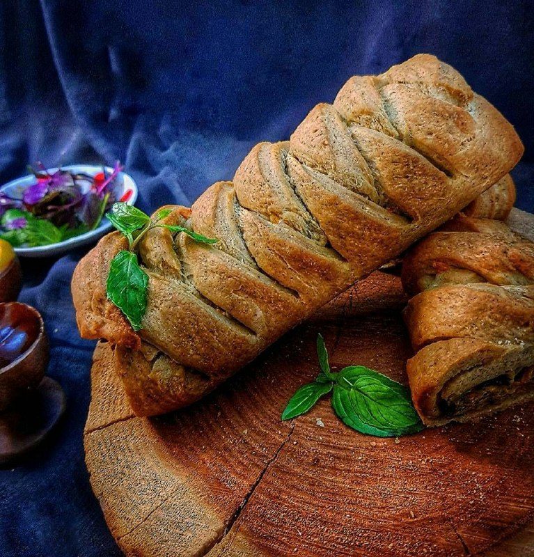 اشترودل مرغ و اسفناج