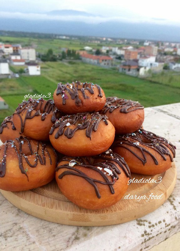 دونات شکلاتی خانگی
