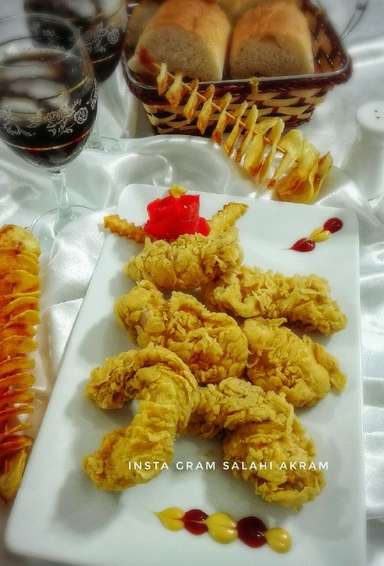 مرغ پولکی اسپایسی