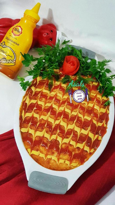 سوفله ی گوشت و کدو سبز