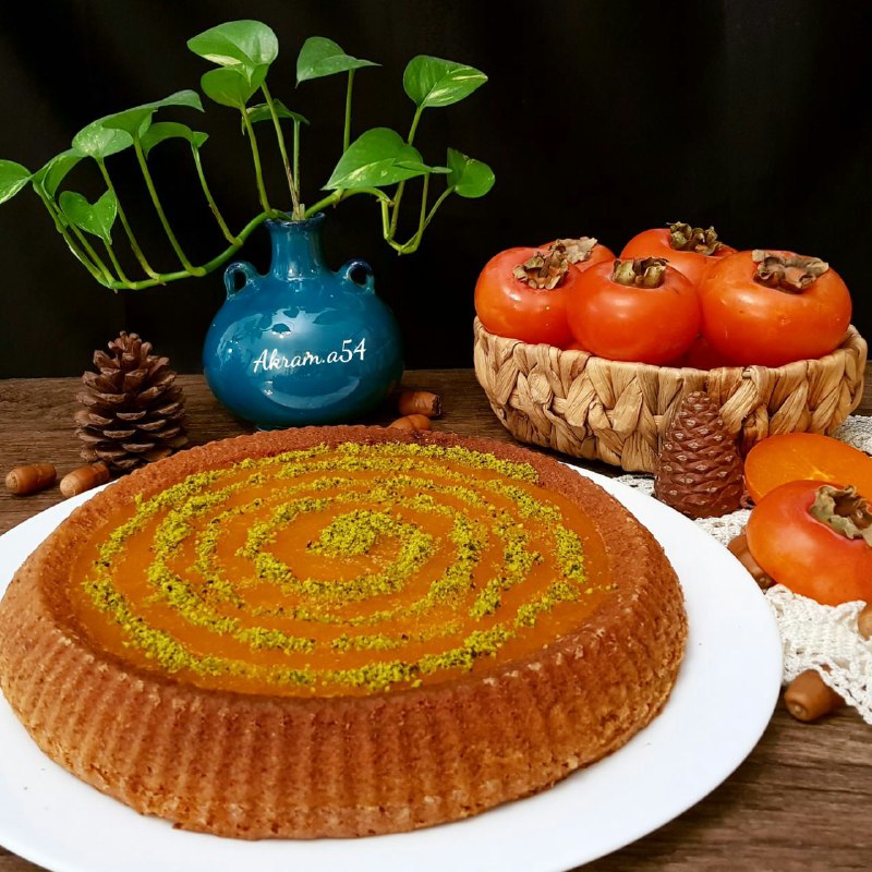 کیک خرمالو