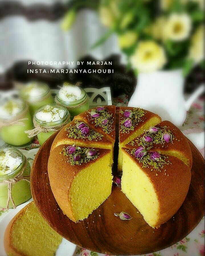 کیک هل و گلاب