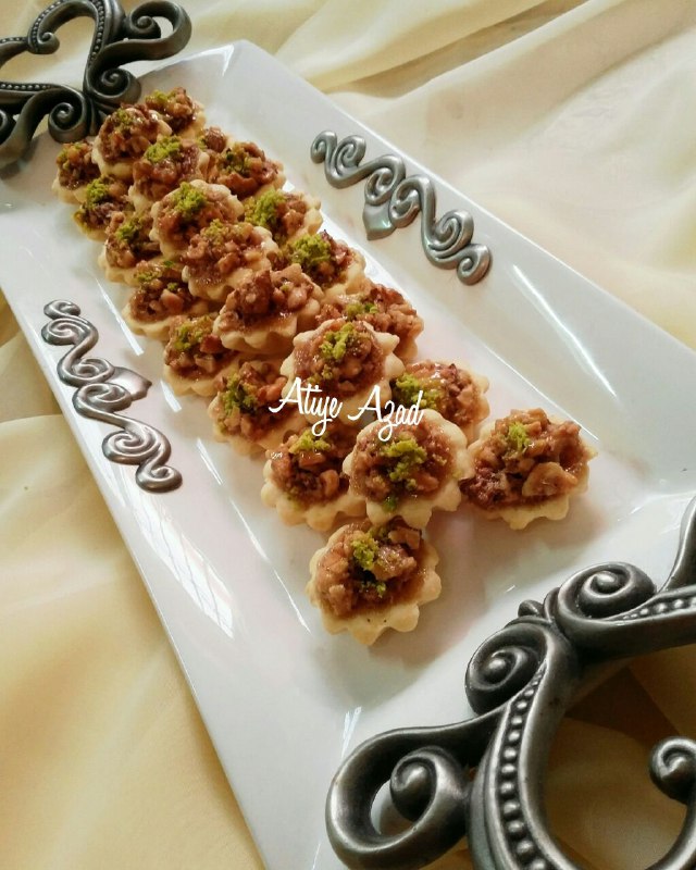 تارت فندوق و گردو