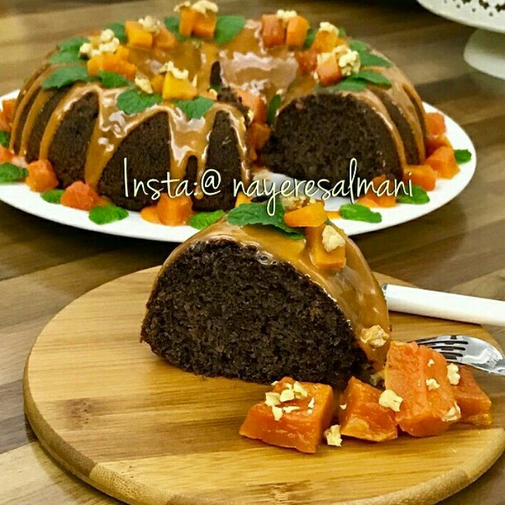 کیک کدو حلوایی