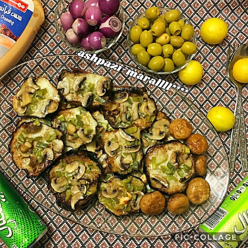 بادمجان پیتزایی لقمه ای